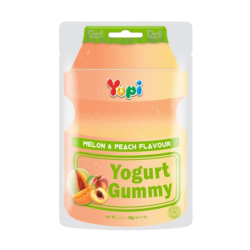 YUPI YOGURT GUMMY MELON & PEACH 35GM YUPI YOGURT GUMMY MELON & PEACH 35GM