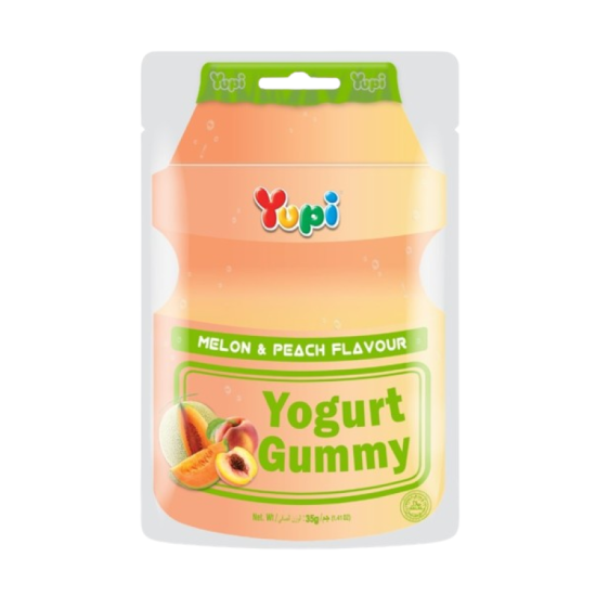 YUPI YOGURT GUMMY MELON & PEACH 35GM