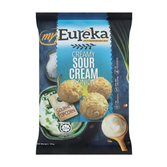 EUREKA POPCORN SOUR CREAM & ONION 80GM