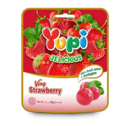 YUPI JELICIOUS STRAWBERRY 35GM YUPI JELICIOUS STRAWBERRY 35GM