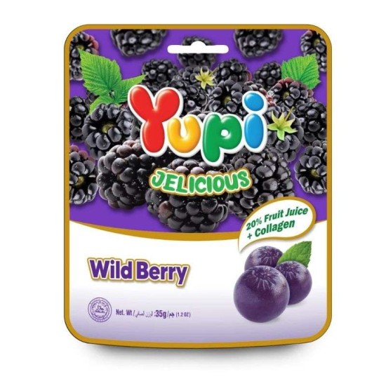 YUPI JELICIOUS WILD BERRY 35GM