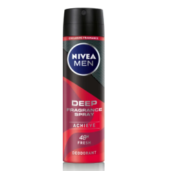 NIVEA MEN DEODORANT SPRAY - DEEP FRAG ACHIEVE 150M NIVEA MEN DEODORANT SPRAY - DEEP FRAG ACHIEVE 150M