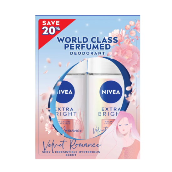 NIVEA WOMEN DEODORANT - VELVET ROMANCE 50ML*2