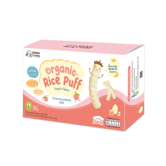 MAMACOOKS RICE PUFF PEACH 40GM