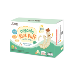 MAMACOOKS RICE PUFF CARROT & SPINACH 40GM