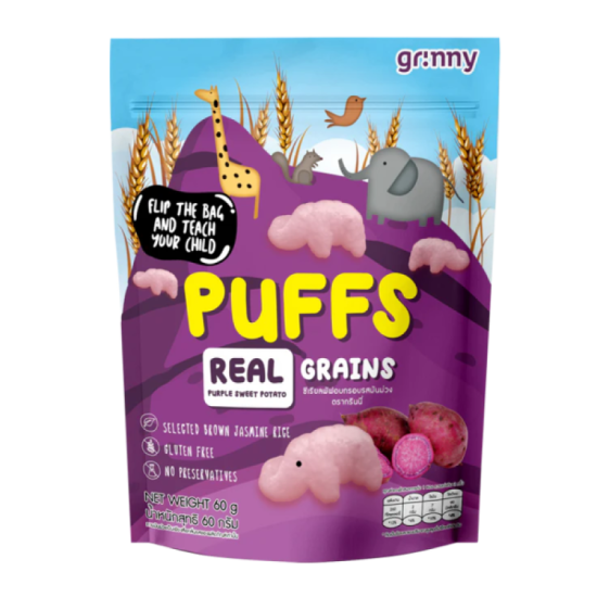 GRINNY PURPLE SWEET POTATO PUFF 60GM