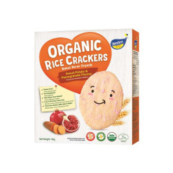 TENTEN ORGANIC RICE CRACKERS SWEET POTATO&POME 40GM