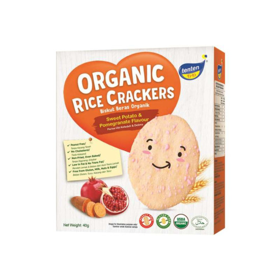 TENTEN ORGANIC RICE CRACKERS SWEET POTATO & POME 4