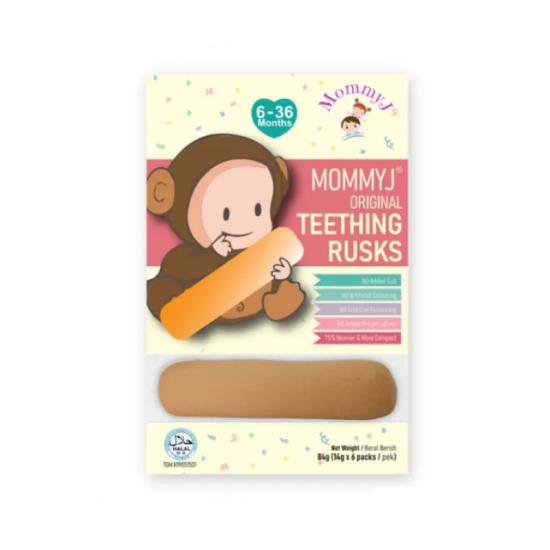 MOMMYJ BABY TEETHING RUSKS  84GM