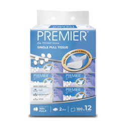 PREMIER SINGLE PULL TISSUE 100S*12 PREMIER SINGLE PULL TISSUE 100S*12