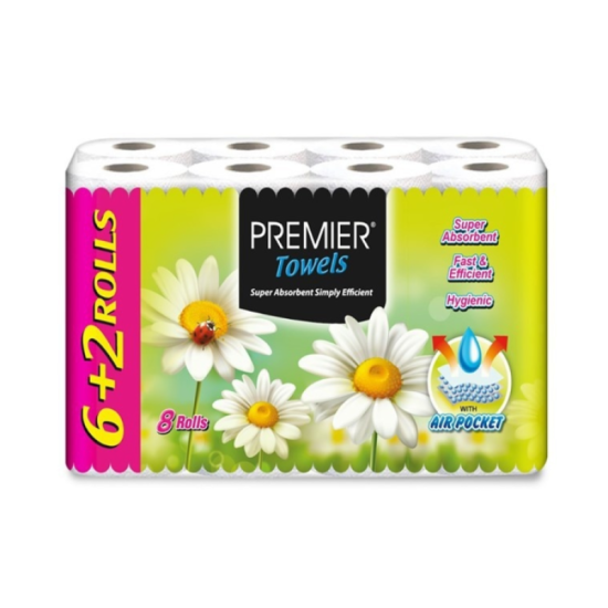 PREMIER KITCHEN TOWEL 50'S* 8R
