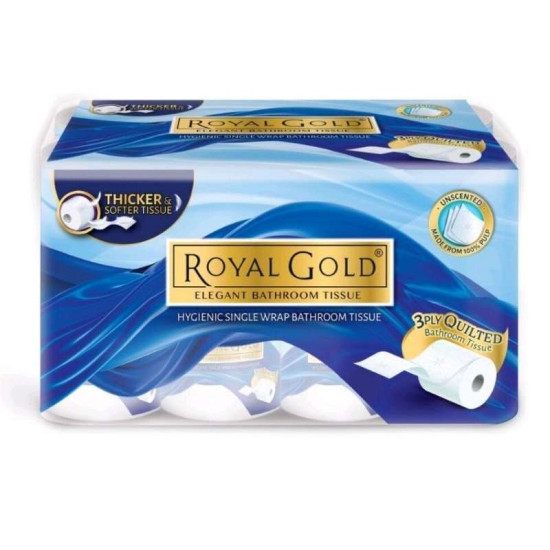 ROYAL GOLD ELEGANT TOILET ROLL 16R (WRAP)