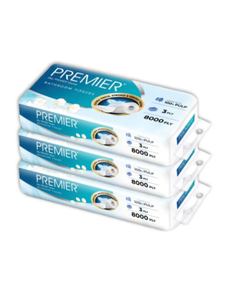 PREMIER 8000PLY TOILET ROLL (3PLY) 10R*3