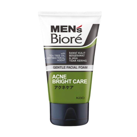 MEN'S BIORE FACIAL FOAM ACNE SKIN CARE 100GM