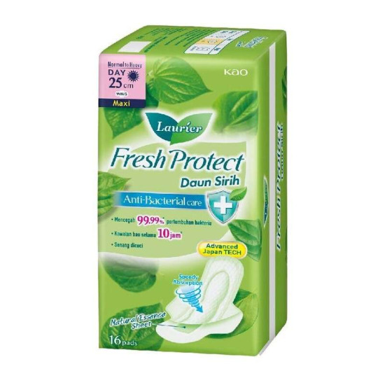 LAURIER FRESH PROTECT MAXI WING DAUN SIRIH 25CM*16