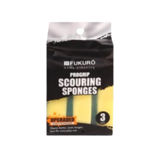 FUKURO PROGRIP SCOURING SPONGES (3 PACK)