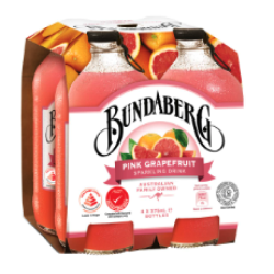 BUNDABERG PINK GRAPEFRUIT 375ML*4