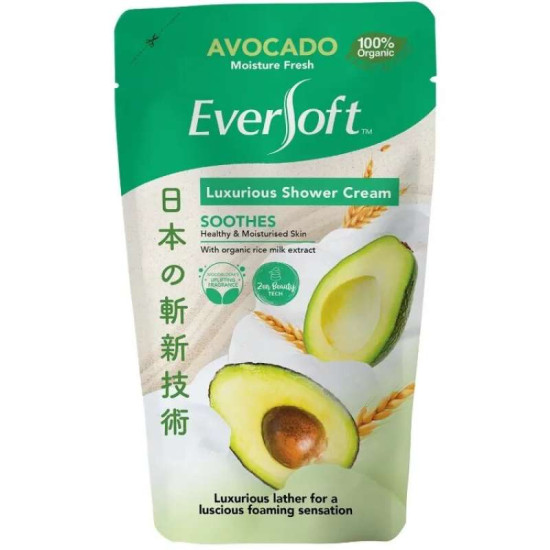 EVERSOFT SHOWER CREAM REFILL AVOCADO 550G