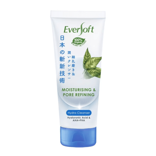 EVERSOFT MOIST FACIAL CLEANSER GREEN TEA 100G