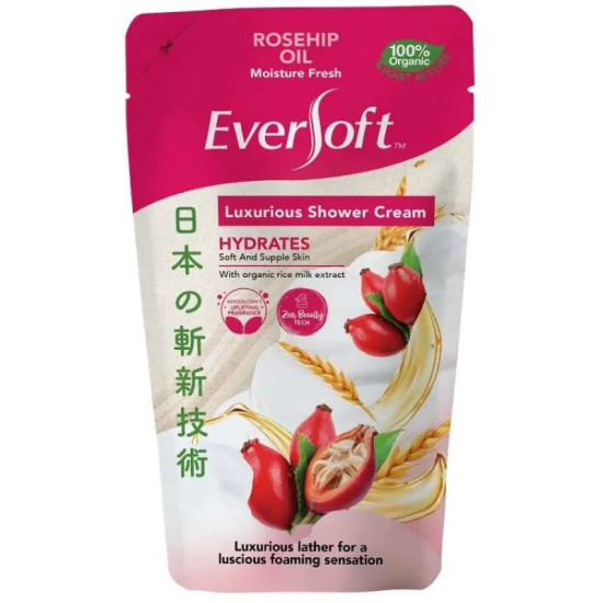 EVERSOFT SHOWER CREAM REFILL ROSEHIP 550G