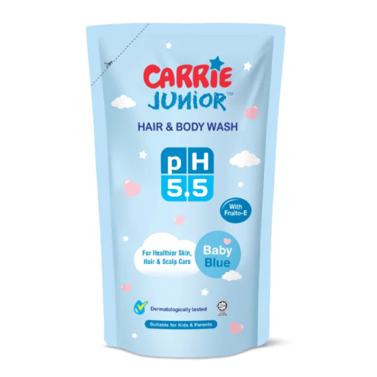 CARRIE JUNIOR HAIR BODY WASH PH5.5 BABY BLUE 475G