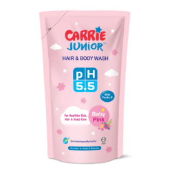 CARRIE JUNIOR HAIR BODY WASH PH5.5 BABY PINK 475G CARRIE JUNIOR HAIR BODY WASH PH5.5 BABY PINK 475G