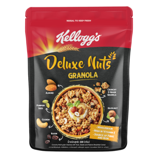 KELLOGG'S GRANOLA DELUXE NUTS 220GM
