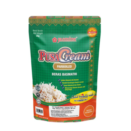 JASMINE BASMATHI RICE PUSA CREAM 2KG
