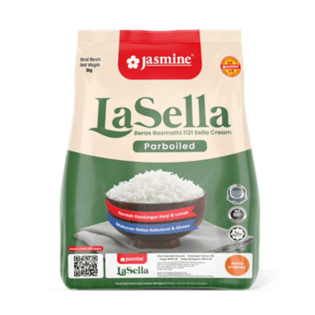 JASMINE LASELLA BASMATHI PARBOILED 5KG