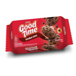 ARNOTT'S GOOD TIME DOUBLE CHOCO CHIPS 72GM ARNOTT'S GOOD TIME DOUBLE CHOCO CHIPS 72GM