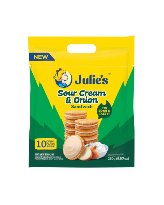 JULIE'S SOUR CREAM & ONION 280GM
