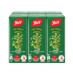 YEO'S FIRST HARVEST GREEN TEA 250ML*6