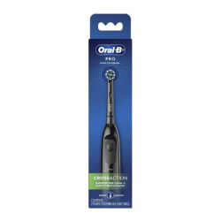 ORAL-B PRO BATTERY TOOTHBRUSH CROSS ACTION BLACK