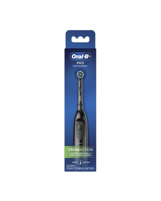 ORAL-B PRO BATTERY TOOTHBRUSH CROSS ACTION BLACK