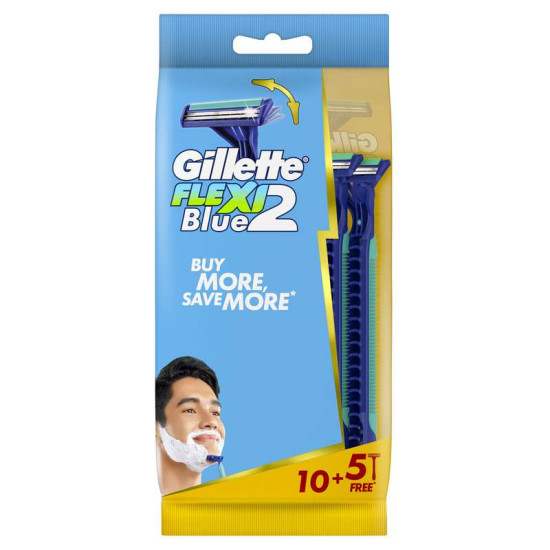 GILLETTE BLUE II FLEXI 10+5'S