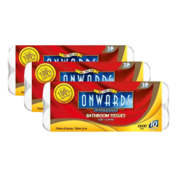 ONWARDS BATHROOM TISSUE 3PLY 220's *30R ONWARDS BATHROOM TISSUE 3PLY 220's *30R