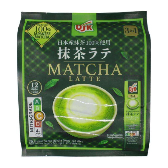 OSK 3 IN 1 MATCHA LATTE 22GM*12'S