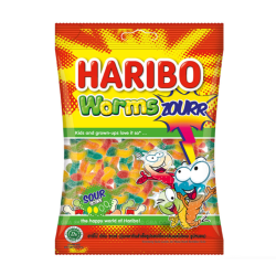 HARIBO WORMS ZOURR 80GM