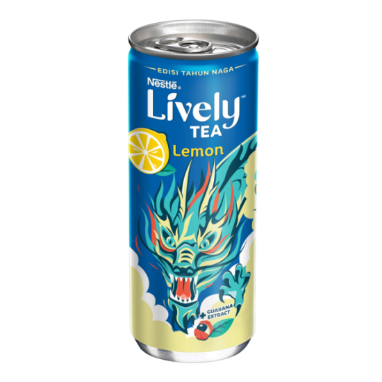 LIVELY LMN GUAR TEA CAN 240ML