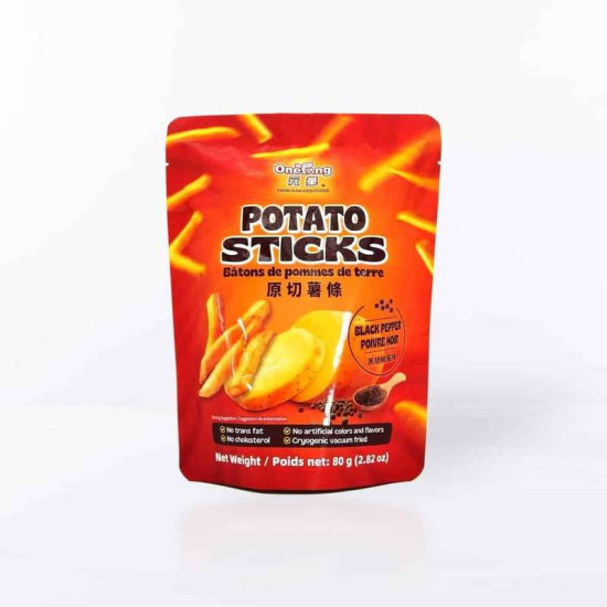 ONETANG POTATO BLACK PEPPER STICKS 80G