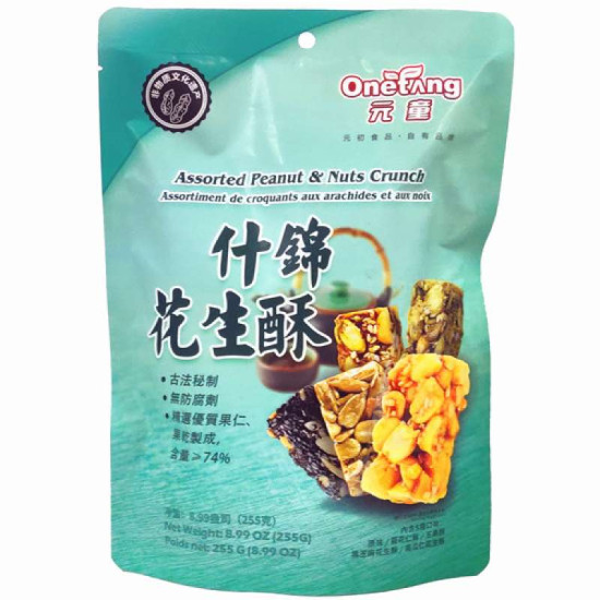 ONETANG ASSORTED PEANUT & NUTS CRUNCH 255G