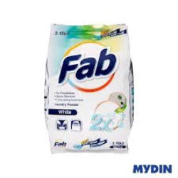 Fab Laundry Powder White 3.18kg