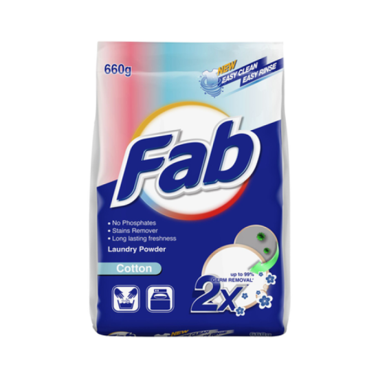 Fab Laundry Powder Cotton 660g