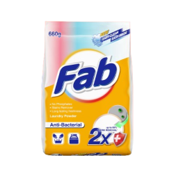Fab Laundry Powder Anti-bacterial 660g Fab Laundry Powder Anti-bacterial 660g