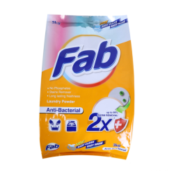 Fab Laundry Powder A/bacterial 3kg