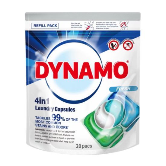 DYNAMO 4IN1 LAUNDRY CAP (REFILL) FRESH 10ML*20PCS