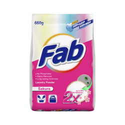 Fab Laundry Powder Sakura 660g Fab Laundry Powder Sakura 660g