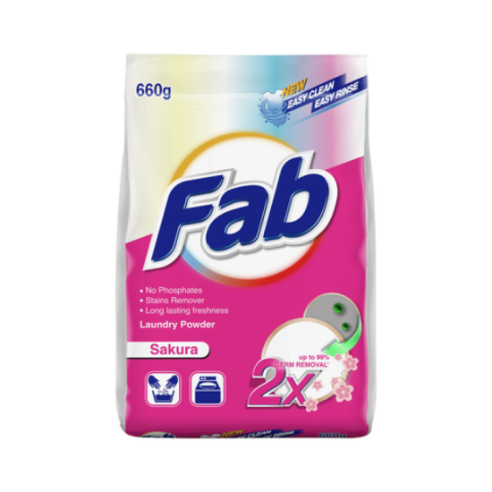 Fab Laundry Powder Sakura 660g