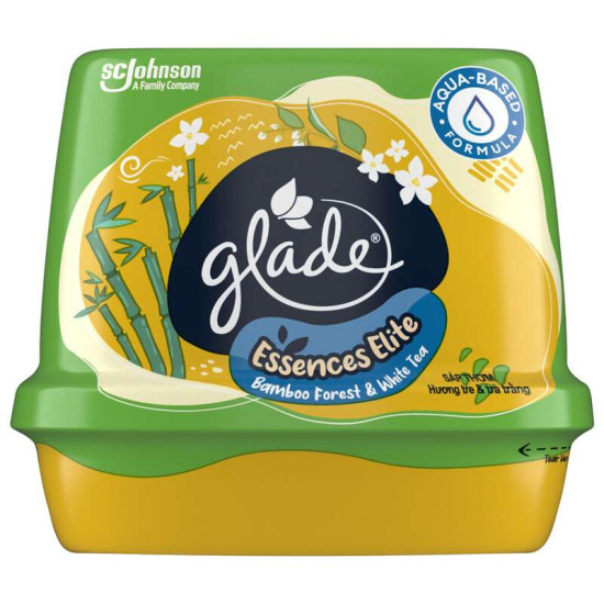 GLADE PREMIUM SCENTED GEL BAMBOO & WHITE TEA 180g