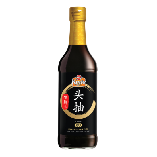 KNIFE GOLDEN LIGHT SOY SAUCE 500ML